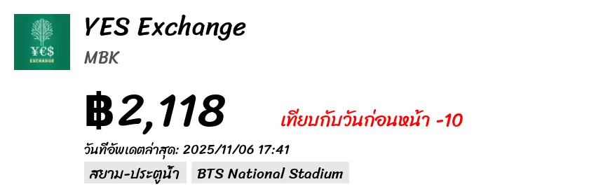 YES Exchange イエスエクスチェンジ（MBK）