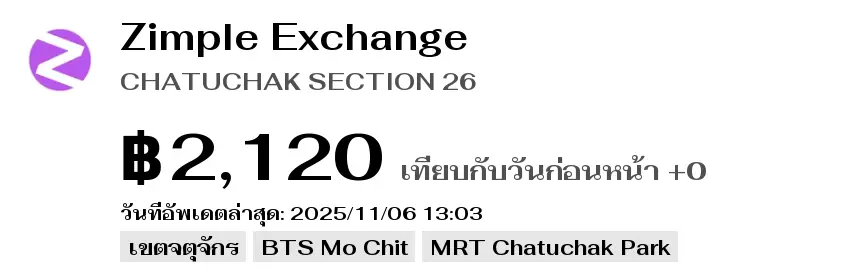 Zimple Exchange ジンプルエクチェンジ（チャトチャック市場 SECTION 26）