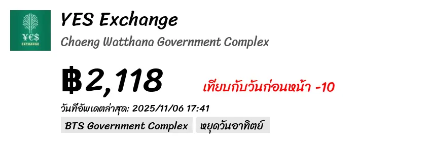 YES Exchange イエスエクスチェンジ（ガバメントコンプレックス）