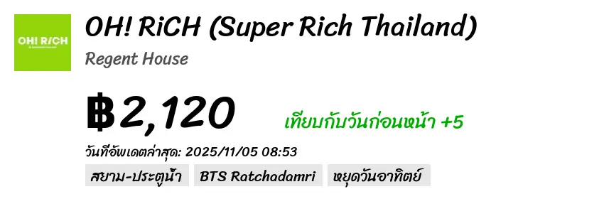 OH! RiCH (Super Rich Thailand) オー！リッチ（本店）